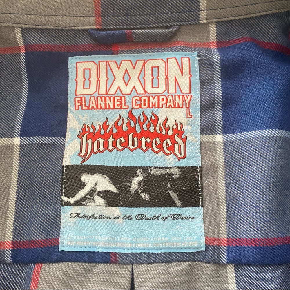Dixxon Women's Hatebreed Flannel Size Large - Picture 3 of 3